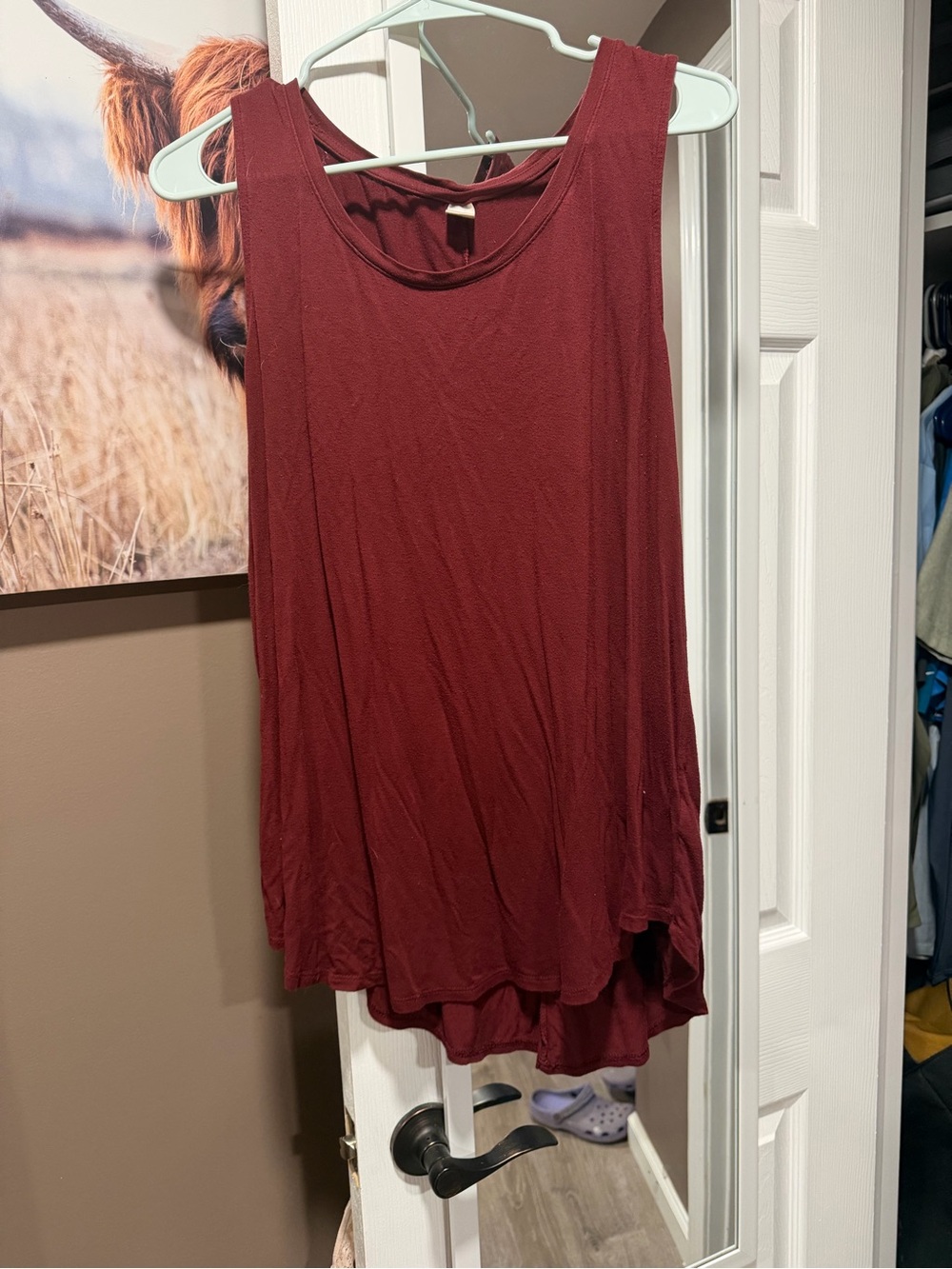 Old Navy Burgundy Sleeveless Tank Top
